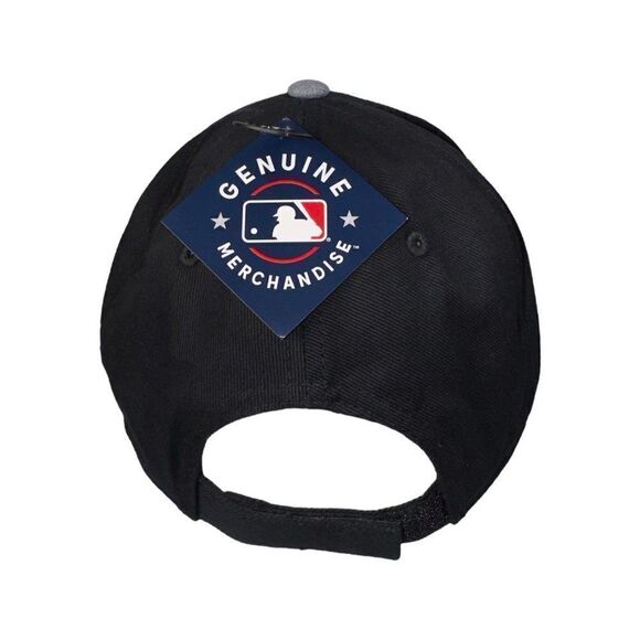 Fan Favorite Chicago Cubs Adjustable Strap Back Hat Black / Grey OS - Picture 3 of 8